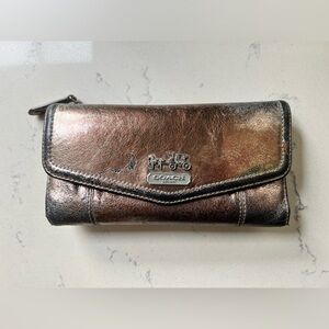 Metallic Coach Wallet